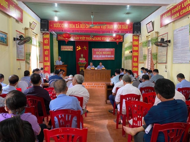 Phường Nam Hồng tổ chức hội nghị tiếp xúc, đối thoại với nhân dân