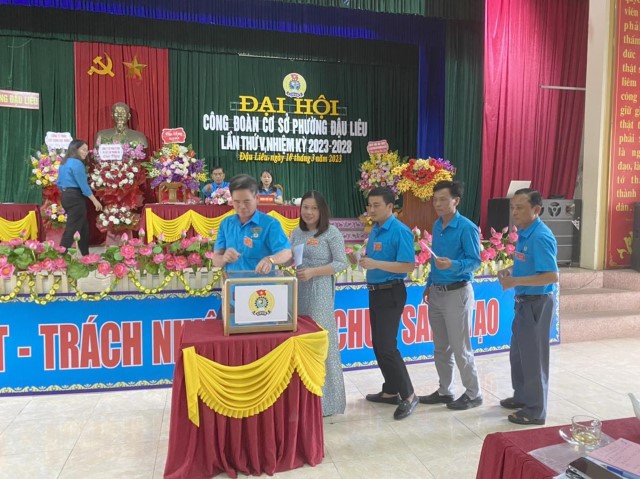 Công đoàn cơ sở phường Đậu Liêu tổ chức thành công Đại hội lần thứ V, nhiệm kỳ 2023 – 2028